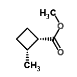 CAS 登录号：134877-12-6， 甲基(1S,2R)-2-甲基环丁烷羧酸酯