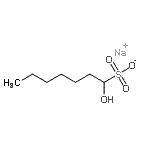 CAS 登录号：13495-04-0， 钠1-羟基-1-庚烷磺酸酯