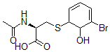 CAS 登录号：134958-26-2， (2R)-2-乙酰氨基-3-[(5-溴-6-羟基-1-环己-2,4-二烯基)硫基]丙酸
