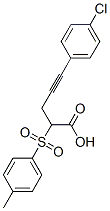CAS 登录号:134993-74-1, 5-(4-氯苯基)-2-(4-甲基苯基)磺酰基戊-4-炔酸