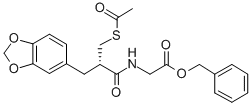 CAS#: 135038-56-1, Phenylmethyl 2-[[(2S)-2-(Acetylsulfanylmethyl)-3-(1,3-Benzodioxol-5-Yl)Propanoyl]Amino]Acetate