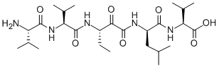 CAS 登录号：135219-43-1， (2S)-2-[[(2R)-2-[[(3S)-3-氨基-2-氧代戊酰]氨基]-4-甲基戊酰基]-[(2S,6S)-2,6-二氨基-3,7-二甲基-5-氧代辛酰]氨基]-3-甲基丁酸