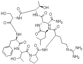 CAS 登录号：135329-52-1， 环(L-精氨酰-L-亮氨酰-L-天冬氨酰胺酰-L-苏氨酰-L-丝氨酰-L-苯丙氨酰-L-苏氨酰-L-脯氨酰)