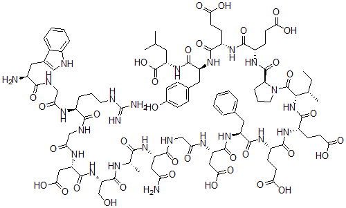 CAS 登录号：135546-62-2， 精氨酰-甘氨酰-天冬氨酰-水蛭素(53-64)