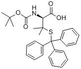 CAS 登录号：135592-14-2， N-[(1,1-二甲基乙氧基)羰基]-3-[(三苯基甲基)硫代]-D-缬氨酸