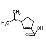 CAS 登录号：135616-14-7， (3S)-3-异丙基-1-环戊烯-1-羧酸