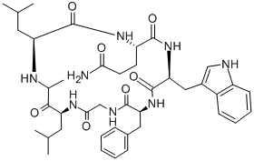 CAS#: 135721-56-1, (2S)-2-[[(2S)-2-[(2-Amino-4-Methylpentyl)-Methylamino]-4-Methylpentanoyl]Amino]-N-[(2S)-3-(1H-Indol-3-Yl)-1-Oxo-1-[[(2S)-1-Oxo-1-(2-Oxoethylideneamino)-3-Phenylpropan-2-Yl]Amino]Propan-2-Yl]Pentanediamide