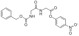 CAS 登录号：13574-81-7， N-[N-[(苯基甲氧基)羰基]甘氨酰]-甘氨酸 4-硝基苯基酯