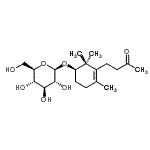 CAS#: 135743-11-2, (1R)-2,2,4-Trimethyl-3-(3-oxobutyl)-3-cyclohexen-1-yl beta-D-glucopyranoside