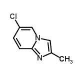 CAS 登录号：13583-92-1， 6-氯-2-甲基咪唑并[1,2-a]吡啶