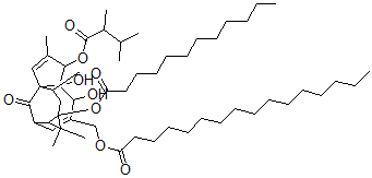 CAS 登录号:135883-24-8, 13-羟基巨大戟醇-3-(2,3-二甲基丁酸酯)-13-月桂酸酯-20-十六烷酸酯
