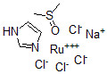 CAS 登录号：135908-84-8， 二甲基亚砜咪唑四氯钌酸钠盐(III)