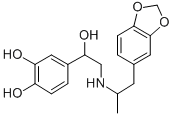 CAS 登录号：136-70-9， 4-[2-[[2-(1,3-苯并二氧戊环-5-基)-1-甲基乙基]氨基]-1-羟基乙基]-1,2-苯二酚