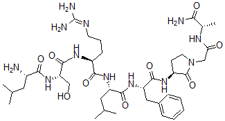 CAS 登录号：136101-07-0， gamma-内酰胺(11)人生长激素(6-13)