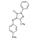 CAS 登录号：13617-67-9， (4E)-4-[(4-氨基苯基)亚氨基]-5-甲基-2-苯基-2,4-二氢-3H-吡唑-3-酮