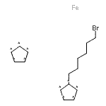CAS 登录号：136237-36-0， 1,2,3,4,5-环戊烷五基化合物与1-(6-溴己基)-1,2,3,4,5-环戊烷五基,铁盐(1:1:1)