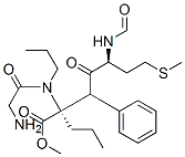 CAS 登录号：136427-57-1， 甲基(2S,5S)-2-[(2-氨基乙酰基)-丙基氨基]-5-甲酰氨基-7-甲硫基-4-氧代-3-苯基-2-丙基庚烷酸酯