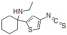 CAS 登录号:136811-74-0, N-乙基-1-(4-异硫氰酸基噻吩-2-基)环己烷-1-胺