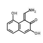 CAS 登录号：136843-50-0， (1Z)-1-(氨基亚甲基)-3,8-二羟基-2(1H)-萘酮