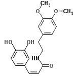 CAS#: 136944-24-6, (2Z)-3-(3,4-Dihydroxyphenyl)-N-[2-(3,4-Dimethoxyphenyl)Ethyl]Acrylamide