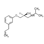CAS 登录号：13707-91-0， (2S)-1-(3-烯丙基苯氧基)-3-(异丙基氨基)-2-丙醇