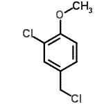 CAS 登录号：13719-57-8， 2-氯-4-(氯甲基)-1-甲氧基-苯
