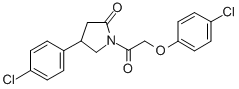 CAS#: 137427-80-6, 1-[2-(4-Chlorophenoxy)Acetyl]-4-(4-Chlorophenyl)Pyrrolidin-2-One