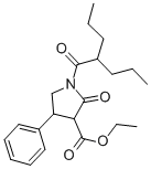 CAS 登录号：137427-85-1， 乙基2-氧代-4-苯基-1-(2-丙基戊酰基)吡咯烷-3-羧酸酯