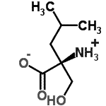 CAS 登录号：137503-93-6， (2S)-2-铵基-2-(羟基甲基)-4-甲基戊酸酯