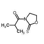 CAS 登录号：137578-87-1， 2-甲基-1-(2-硫代-1,3-恶唑烷-3-基)-1-丙酮