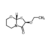 CAS 登录号：137578-97-3， (2R,8aR)-2-乙氧基二氢-5H-[1,3]噻唑并[2,3-b][1,3]恶嗪-3(2H)-酮