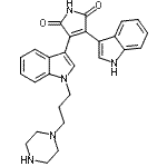 CAS#: 137592-47-3, 3-(1H-Indol-3-Yl)-4-{1-[3-(1-Piperazinyl)Propyl]-1H-Indol-3-Yl}-1H-Pyrrole-2,5-Dione
