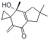CAS 登录号：137637-31-1， (7S)-7-羟基-2,2,7-三甲基-5-亚甲基螺[1,3-二氢茚-6,1'-环丙烷]-4-酮