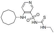 CAS 登录号：137783-17-6， 1-[4-(环辛基氨基)吡啶-3-基]磺酰基-3-乙基硫脲