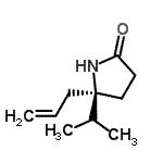 CAS 登录号：137869-77-3， (5R)-5-烯丙基-5-异丙基-2-吡咯烷酮