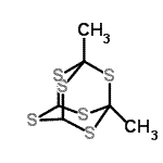 CAS#: 13787-68-3, 1,3-Dimethyl-2,4,6,8,9,10-Hexathiatricyclo[3.3.1.1<Sup>3,7</Sup>]Decane