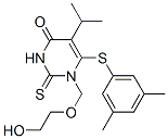 CAS#: 137897-89-3, 6-(3,5-Dimethylphenyl)Sulfanyl-1-(2-Hydroxyethoxymethyl)-5-Propan-2-Yl-2-Sulfanylidenepyrimidin-4-One