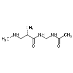 CAS 登录号：137938-07-9， N-(乙酰氨基甲基)-2-甲基-3-(甲基氨基)丙酰胺