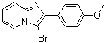 CAS 登录号：138023-17-3， 3-溴-2-(4-甲氧基苯基)咪唑并[1,2-a]吡啶