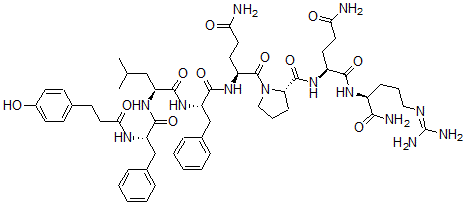 CAS 登录号：138109-95-2， 去氨基-酪氨酰-苯丙氨酰-亮氨酰-苯丙氨酰-谷氨酰胺酰-脯氨酰-谷氨酰胺酰-精氨酰胺