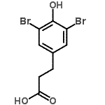 CAS 登录号：13811-12-6， 3-(3,5-二溴-4-羟基苯基)丙酸