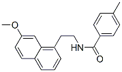 CAS 登录号：138112-88-6， N-[2-(7-甲氧基萘-1-基)乙基]-4-甲基苯甲酰胺