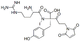 CAS 登录号：138191-82-9， (2R)-2-[[(2S)-2-氨基-5-(二氨基亚甲基氨基)戊酰]-碘氨基]-5-(2,5-二氧代吡咯-1-基)-2-[(4-羟基苯基)甲基]-3-氧代戊酸