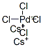 CAS 登录号：13820-33-2， 二铯四氯钯酸盐