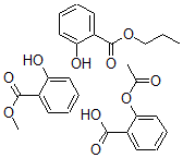 CAS 登录号：138230-31-6， 2-(乙酰氧基)-苯甲酸与甲基羟基苯甲酸酯和丙基羟基苯甲酸酯的混合物