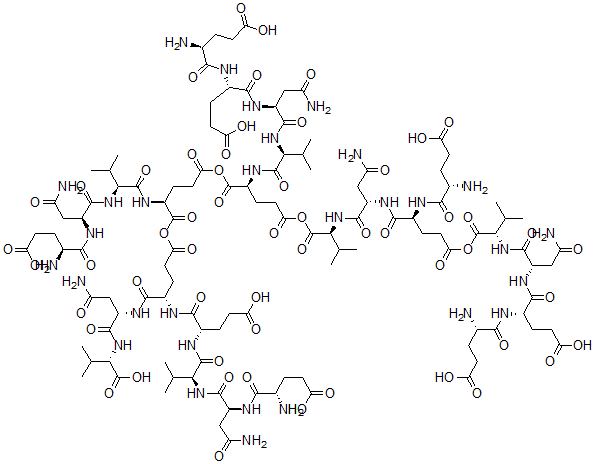 CAS 登录号：138783-15-0， (谷氨酰-谷氨酰-天冬氨酰胺酰-缬氨酰)6