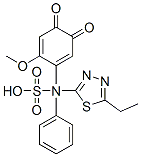 CAS 登录号：138833-52-0， N-(5-乙基-1,3,4-噻二唑-2-基)-4-[(6-甲氧基-3,4-二氧代-1-环己-1,5-二烯基)氨基]苯磺酰胺