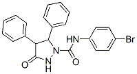 CAS 登录号：138932-35-1， N-(4-溴苯基)-3-氧代-4,5-二(苯基)吡唑烷-1-甲酰胺