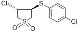 CAS#: 13894-16-1, trans-3-Chloro-4-[(p-Chlorophenyl)Thio]Tetrahydro-Thiophene 1,1-Dioxide