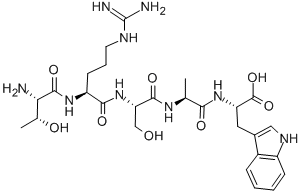 CAS 登录号：138949-73-2， L-苏氨酰-L-精氨酰-L-丝氨酰-L-丙氨酰-L-色氨酸